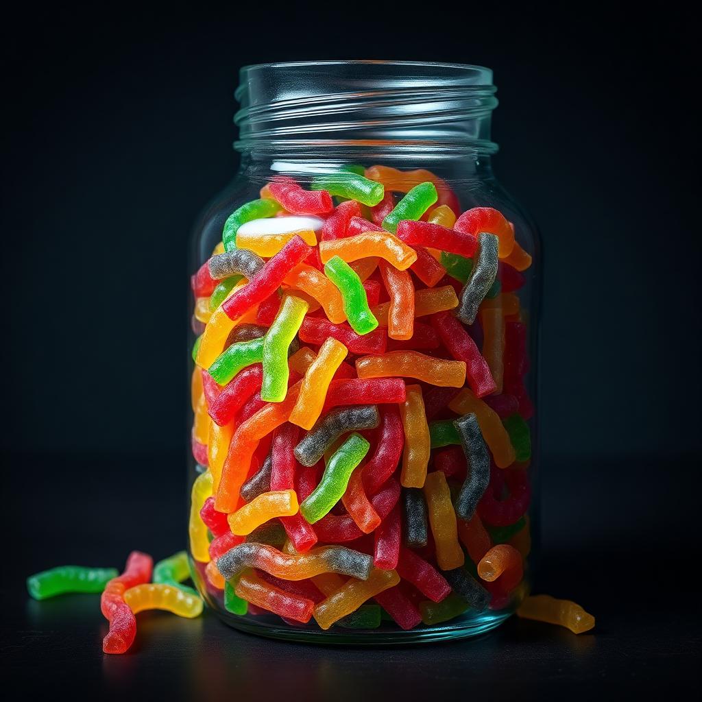 200-Count Sour Worms Jar